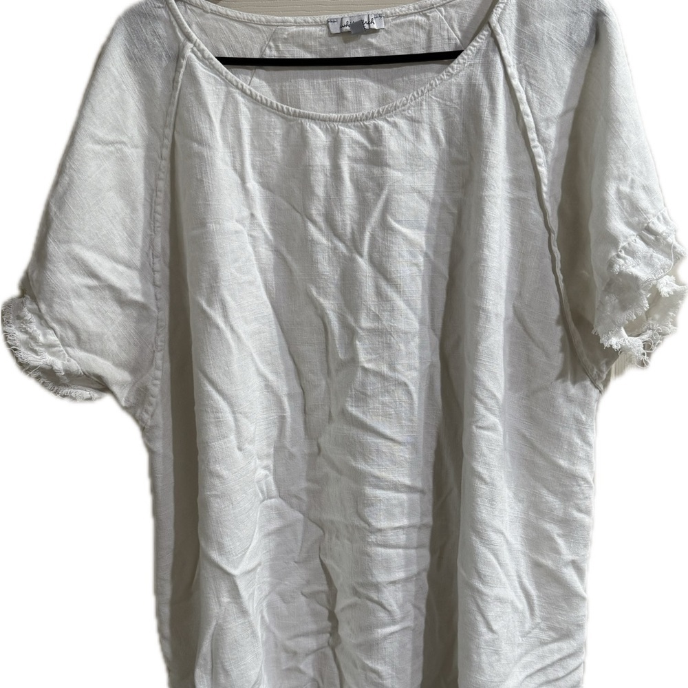 White Birch Cream Short Sleeve Top